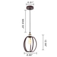 thumbnail image 2 of Lighting CERDIC Industrial 1 Light Oil Rubbed Bronze Ceiling Pendant 8" Wide, 2 of 2