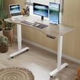 thumbnail image 6 of CometMin Electric Height Adjustable Stand up Desk Computer Table Ergonomic Desk 55" Maple Finish, 6 of 9