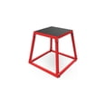 thumbnail image 1 of Bingirl 12-inch Red Steel Plyometric Jumping Box with Anti-Slip Surface for Home Gym Exercise, 1 of 6