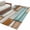 Brown Teal, variant on Blue Beige Brown Vintage Round Area Rug 6Ft Washable Circle Rugs for Bathroom Office, Retro Farmhouse Elegant Pastoral Non-Slip Carpet Floor Mats Indoor Outdoor Carpet Runner Aesthetic Home Decor