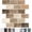 Brown Marble, variant on 10-Sheet Backsplash Tile for Kitchen Peel and Stick,12"x12" Self Adhesive Wall Tiles Stick on Back Splashes for Bathroom Blue Marble Look