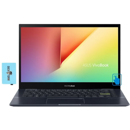 ASUS VivoBook Flip 14 Thin and Light 2-in-1 Laptop,14.0" 60Hz FHD Touchscreen (AMD Ryzen 7 5700U 8-Core, 12GB RAM, 512GB PCIe SSD, AMD Radeon, WiFi 6, BT 5.1, Active Pen, Win 11 Pro) w/Dockztorm Dock