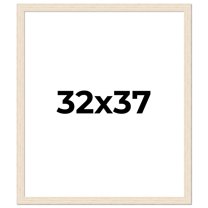 32x37 Frame White Real Wood Picture Frame Width 1.5 inches | Interior Frame Depth 0.5 inches | Barn