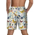 thumbnail image 4 of Haiem Flowers Butterfly Mens Swim Trunks with Compression Liner 2 in 1 Swimming Shorts Stretch Swimwear Quick Dry,Board Shorts-Large, 4 of 9