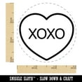 thumbnail image 2 of XOXO Conversation Heart Self-Inking Rubber Stamp Ink Stamper - Green Ink - Small 3/4 Inch, 2 of 7