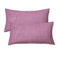 thumbnail image 4 of Home Soft Things Textured Velvet 2 Piece Pillow Shell Set - Mauve Shadows - 14" x 26", 4 of 5