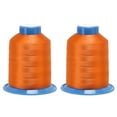 thumbnail image 7 of Uxcell 1312 Yards 210D/0.32mm Extra Strong Bonded Polyester Threads (Orange, 2 Pack), 7 of 7