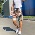 thumbnail image 7 of Bixox Men's Playful Cat printed lightweight casual shorts, soft sleep shorts with pockets., 7 of 7