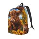 thumbnail image 1 of Disketp Cloud Sky Sunflower Cow Mochila de Lona Estampada, Mochila Escolar de Viaje Ligera para Estudiantes y Portátil-Medium, 1 of 5
