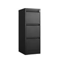 thumbnail image 2 of Smooth Pulling 3-Drawer Filing Cabinet with Lock for Office Easy Access, 2 of 7