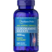 Puritans Pride Glucosamine Sulfate 1000 mg Capsules, 240 Count