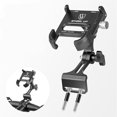 thumbnail image 1 of Bike Phone Holder Adjustable Aluminum Alloy Cellphone Holder Mountain Bike Riding Navigation Bracket, 1 of 6