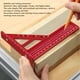 thumbnail image 3 of Escuadra De Carpintero, Regla Triangular Multifuncional De aleación De Aluminio Para Carpintería, Trazador De ángulo De Alta Precisión Con Pasador Antipérdida Para, 3 of 7