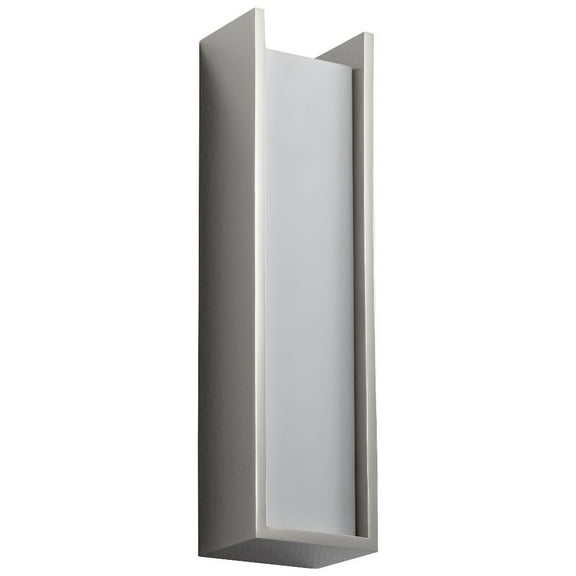 12 Inch 10.1W 120V 1 Led Wall Sconce-Polished Nickel Finish-Matte White Shade Color Oxygen Lighting 3-545-20