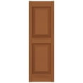 thumbnail image 2 of Ekena Millwork 12"W x 37"H Lifetime Vinyl, TailorMade Two Equal Panels, Raised Panel Shutters, w/Shutter-Loks (Per Pair), Treated Cedar, 2 of 13