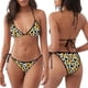 thumbnail image 3 of Balery Cute Cow Print Sunflower D Pijama Estampado Bikini de Dos Piezas para Mujer - Conjunto de Bikini Ajustable Sexy y Cómodo para Playa, 3 of 6