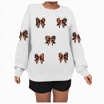 thumbnail image 4 of Towmus Women's Halloween Sweatshirts Casual Crewneck Long Sleeve Funny Graphic Pullover Tops, 4 of 6