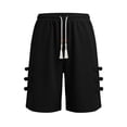 thumbnail image 4 of uublik Gym Shorts for Women Casual Elastic Waist Shorts Summer Beach Lightweight Short Pants with Pockets, Black, 4 of 6