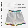 thumbnail image 3 of FORMRS Boys Swim Trunks Quick Dry Mesh Liner Boardshorts Sizes XS-XL, Vibrant Leaves Pattern, 3 of 7