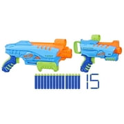 Nerf Elite Junior Ultimate Starter Set with 2 Dart Blasters and 15 Darts Kids Toys for Outdoor Summer Games Ages 6 and Up