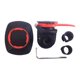 thumbnail image 3 of Soporte para teléfono con espejo de motocicleta 360 giratorio con llave Rojo perfke base de bola, 3 of 9