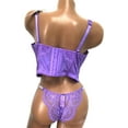 thumbnail image 2 of Victoria's Secret Very Sexy Push-Up Corset Top Shine Strap & Panty Set Lavender 38D/X-Large Panty NWT, 2 of 5