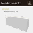 thumbnail image 3 of Rectangular Luxor, Elegante para Eventos, Banquetes y Hogar, Medidas 1.80x0.73m, 3 of 6