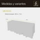 thumbnail image 2 of Rectangular Luxor, Elegante para Eventos, Banquetes y Hogar, Medidas 1.80x0.73m, 2 of 7