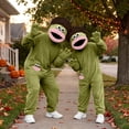 thumbnail image 6 of Big Mouth Monster Onesie Funny Big Mouth Monster Pajamas Onesie Adult Soft Plush Loungewear with Comb and Shoes, 12 Colors, 100-140, 6 of 6