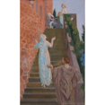 thumbnail image 2 of Maurice Denis 13x18 Gold Ornate Wood Frame and Double Matted Museum Art Print Titled - Visitation on the Staircase of ‘Silencio- (1921), 2 of 4