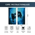 thumbnail image 5 of Blue Video Game Curtains 2 Panels 42W x 63H Rod Pocket Cool Teen Boys Gaming Cool Gamepad Polyester Window Drapery Treatment for Bedroom Living Room, 5 of 5