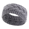 thumbnail image 3 of Diadema Salvador de punto elástico Turbante para niñas y adultos Gris, 3 of 10