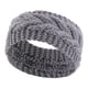 thumbnail image 2 of Diadema De Punto Elástico Para La Cabeza, Bandas Gruesas Para El Cabello Para Niñas, Mujeres, Entrenamiento, Gris Sunnimix Envolturas de punto para la cabeza, 2 of 8