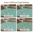 thumbnail image 7 of ODIKA 9'x12' Washable Area Rug Turtle Tropical Cartoon Ocean Design With Starfish Trim Whale And Sea Playful for Dining Room, Basement, Large Office, Non-Slip Chair-Friendly, 7 of 7