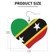 thumbnail image 3 of Heart Earrings Saint Kitts And Nevis Flag Dangling Heart Drop Earrings For Women Love Dangle Earrings Gift, 3 of 6
