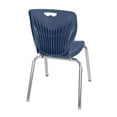 thumbnail image 4 of Regency 66x24 Mobile Adjustable Classroom Table- Mahogany & 2 Andy 18 Stack Chairs- Blue, 4 of 8
