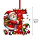 thumbnail image 2 of Adornos navideños, adornos navideños, regalos navideños, árbol de Navidad acrílico 2D, colgante de 26 letras, regalo decorativo, colgantes para fiestas navideñas familiares, objetos colgantes, 2 of 5