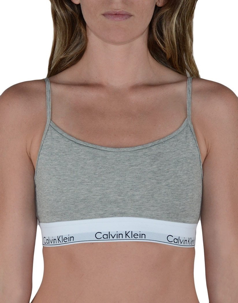 Calvin Klein Women's Modern Cotton Skinny Strap Bralette Grey, XL -  Walmart.com