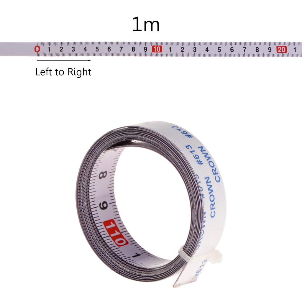 Details about   2x Metric Steel Ruler-Miter Saw Track Tape Measure Self Adhesive Tapes 