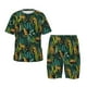 thumbnail image 1 of Balery Jungle Leopard Yellow Conjunto de Pijama Infantil de Manga Corta con Estampado – Ropa de Dormir de Algodón Suave-3X-Large, 1 of 5