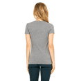 thumbnail image 3 of Gildan Softstyle Short Sleeve V-Neck T-Shirt, Women's Semi-Fitted Rib Collar Tee, Sport Grey, XL, 3 of 6