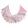 thumbnail image 2 of Guirnalda triangular JIALITFUN de 10 m con banderines de algodón rosa, 2 of 6