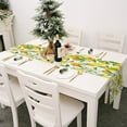 thumbnail image 3 of Petit Drapeau de Table Frais Printemps et Été Imprimé Fleur Lin Nappe 6, 3 of 6