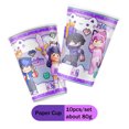 thumbnail image 4 of Disney carnaval Aphmau tema Baby Shower decoración de fiesta juegos de cumpleaños pancarta bolsa de paja taza plato mantel suministros para niños, 4 of 5