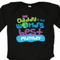 thumbnail image 4 of Inktastic Daddy Worlds Best Plumber Boys or Girls Long Sleeve Baby Bodysuit, 4 of 5