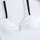 thumbnail image 5 of Y1153 Women Two-Tone One-Piece Swimsuit Tummy Control V-Neck Slimming Swimwear, L Size - Black, 5 of 5