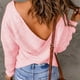 thumbnail image 5 of Pntutb moda mujer invierno sólido manga larga Pullove cuello en V Casual suéter tops Pntutb Pntutb-2200, 5 of 7