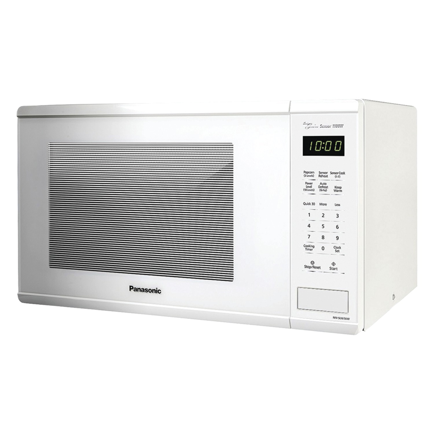 Panasonic  New 1.3 Cu. ft. 1100W Genius Sensor Countertop Microwave Oven in White - image 3 of 7