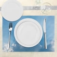 thumbnail image 3 of Ambesonne Summer Place Mats Set of 4, Sunburst Theme Lines, Standard Size, Blue Grey, 3 of 6