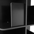 thumbnail image 7 of YIYIBYUS Rotating Bookshelf Tower, 360 Display 4-Tier Floor Standing Bookcase Storage Rack for Kids & Adult, Wood Narrow Revolving Bookcase Book Shelf Organizer for Bedroom, Living Room (Black), 7 of 7